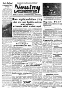 Nowiny Rzeszowskie : organ KW Polskiej Zjednoczonej Partii Robotniczej. 1951, R. 3, nr 311 (30 listopada)