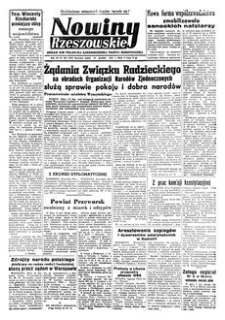 Nowiny Rzeszowskie : organ KW Polskiej Zjednoczonej Partii Robotniczej. 1951, R. 3, nr 323 (14 grudnia)