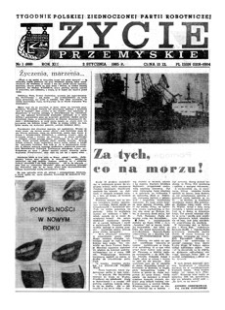 Życie Przemyskie : tygodnik Polskiej Zjednoczonej Partii Robotniczej. 1985, R. 19, nr 1 (888) (2 stycznia)