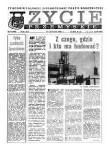 Życie Przemyskie : tygodnik Polskiej Zjednoczonej Partii Robotniczej. 1985, R. 19, nr 9 (896) (27 lutego)