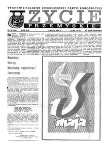 Życie Przemyskie : tygodnik Polskiej Zjednoczonej Partii Robotniczej. 1985, R. 19, nr 18 (905) (1 maja)