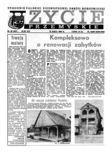 Życie Przemyskie : tygodnik Polskiej Zjednoczonej Partii Robotniczej. 1985, R. 19, nr 20 (907) (15 maja)
