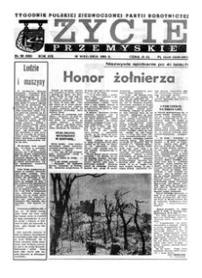 Życie Przemyskie : tygodnik Polskiej Zjednoczonej Partii Robotniczej. 1985, R. 19, nr 38 (925) (18 września)