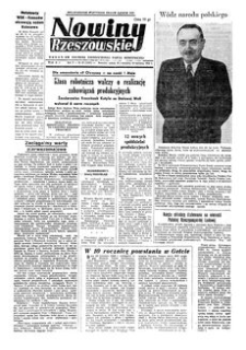 Nowiny Rzeszowskie : organ KW Polskiej Zjednoczonej Partii Robotniczej. 1953, R. 5, nr 93 (18-19 kwietnia)