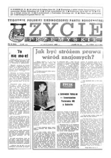 Życie Przemyskie : tygodnik Polskiej Zjednoczonej Partii Robotniczej. 1986, R. 20, nr 4 (943) (22 stycznia)