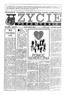 Życie Przemyskie : tygodnik Polskiej Zjednoczonej Partii Robotniczej. 1986, R. 20, nr 5 (944) (29 stycznia)