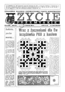 Życie Przemyskie : tygodnik Polskiej Zjednoczonej Partii Robotniczej. 1986, R. 20, nr 10 (949) (5 marca)