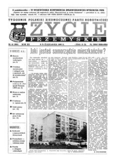 Życie Przemyskie : tygodnik Polskiej Zjednoczonej Partii Robotniczej. 1986, R. 20, nr 41 (980) (8 października)