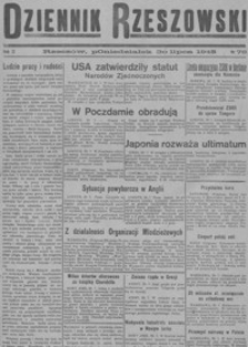 Dziennik Rzeszowski. 1945, R. 1, nr 20, 45, 70, 76, 81, 144, 201 (czerwiec-grudzień)