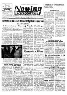 Nowiny Rzeszowskie : organ KW Polskiej Zjednoczonej Partii Robotniczej. 1952, R. 4, nr 38 (13 lutego)