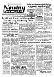 Nowiny Rzeszowskie : organ KW Polskiej Zjednoczonej Partii Robotniczej. 1952, R. 4, nr 69 (20 marca)