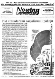 Nowiny Rzeszowskie : organ KW Polskiej Zjednoczonej Partii Robotniczej. 1952, R. 4, nr 104 (1 maja)