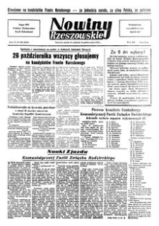 Nowiny Rzeszowskie : organ KW Polskiej Zjednoczonej Partii Robotniczej. 1952, R. 4, nr 249 (18-19 października)