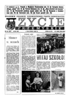 Życie Przemyskie : tygodnik Polskiej Zjednoczonej Partii Robotniczej. 1987, R. 21, nr 35 (1027) (2 września)