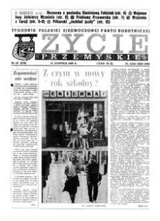 Życie Przemyskie : tygodnik Polskiej Zjednoczonej Partii Robotniczej. 1988, R. 22, nr 35 (1079) (31 sierpnia)