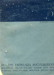 W mroku gwiazd : poezye Tadeusza Micińskiego