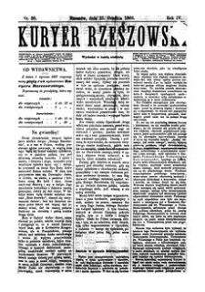Kuryer Rzeszowski. 1886, R. 4, nr 38 (25 grudnia)
