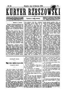 Kuryer Rzeszowski. 1888, R. 6, nr 23 (3 czerwca)