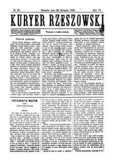 Kuryer Rzeszowski. 1888, R. 6, nr 35 (26 sierpnia)
