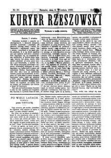 Kuryer Rzeszowski. 1888, R. 6, nr 37 (9 września)