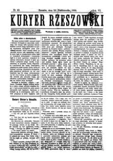 Kuryer Rzeszowski. 1888, R. 6, nr 43 (21 października)