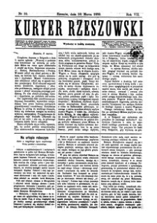 Kuryer Rzeszowski. 1889, R. 7, nr 10 (10 marca)