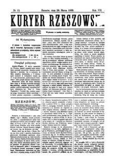 Kuryer Rzeszowski. 1889, R. 7, nr 12 (24 marca)