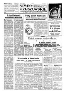 Nowiny Rzeszowskie : organ KW Polskiej Zjednoczonej Partii Robotniczej. 1955, R. 7, nr 186 (6-7 sierpnia)