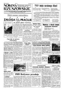 Nowiny Rzeszowskie : organ KW Polskiej Zjednoczonej Partii Robotniczej. 1955, R. 7, nr 284 (29 listopada)