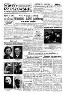 Nowiny Rzeszowskie : organ KW Polskiej Zjednoczonej Partii Robotniczej. 1955, R. 7, nr 309 (29 grudnia)