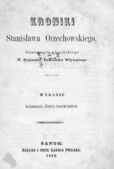 Kroniki Stanisława Orzechowskiego