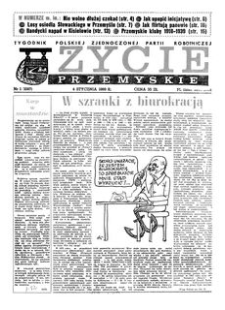 Życie Przemyskie : tygodnik Polskiej Zjednoczonej Partii Robotniczej. 1989, R. 23, nr 1 (1097) (4 stycznia)