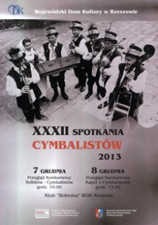 XXXII Spotkania Cymbalistów [Plakat]