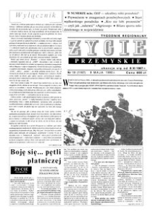 Życie Przemyskie : tygodnik regionalny. 1990, R. 24, nr 19 (1167) (9 maja)
