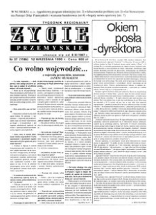 Życie Przemyskie : tygodnik regionalny. 1990, R. 24, nr 37 (1185) (12 września)