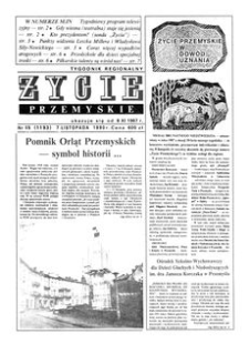 Życie Przemyskie : tygodnik regionalny. 1990, R. 24, nr 45 (1193) (7 listopada)