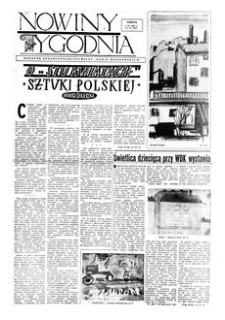 Nowiny Tygodnia : dodatek społeczno-kulturalny „Nowin Rzeszowskich”. 1957, R. 8, nr 20 (1 czerwca)