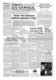 Nowiny Rzeszowskie : organ KW Polskiej Zjednoczonej Partii Robotniczej. 1956, R. 8, nr 3 (4 stycznia)