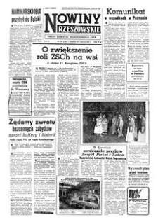 Nowiny Rzeszowskie : organ Komitetu Wojewódzkiego PZPR. 1956, R. 8, nr 154 (29 czerwca)