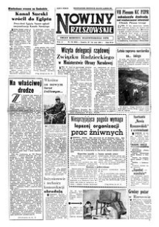 Nowiny Rzeszowskie : organ Komitetu Wojewódzkiego PZPR. 1956, R. 8, nr 179 (28-29 lipca)