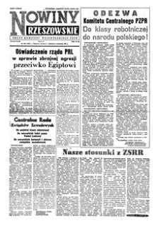 Nowiny Rzeszowskie : organ Komitetu Wojewódzkiego PZPR. 1956, R. 8, nr 263 (3-4 listopada)