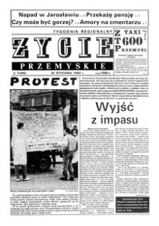 Życie Przemyskie : tygodnik regionalny. 1992, R. 26, nr 3 (1255) (22 stycznia)