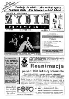 Życie Przemyskie : tygodnik regionalny. 1992, R. 26, nr 6 (1258) (12 lutego)