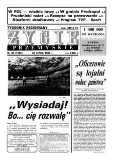 Życie Przemyskie : tygodnik regionalny. 1992, R. 26, nr 30 (1282) (29 lipca)