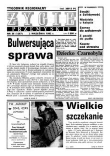 Życie Przemyskie : tygodnik regionalny. 1992, R. 26, nr 35 (1287) (2 września)