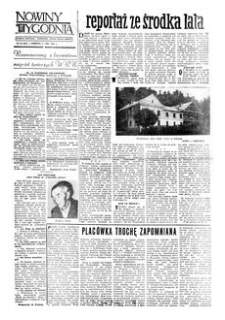 Nowiny Tygodnia : dodatek społeczno-kulturalny „Nowin Rzeszowskich”. 1958, R. 9, nr 30 (2 sierpnia)