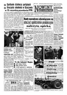 Nowiny Rzeszowskie : organ Komitetu Wojewódzkiego PZPR. 1957, R. 9, nr 42 (18 lutego)