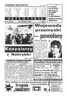 Życie Przemyskie : tygodnik regionalny. 1993, R. 27, nr 8 (1312) (24 lutego)