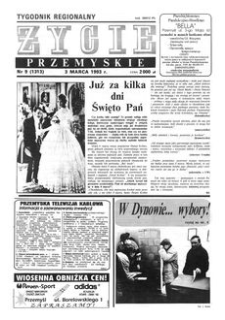 Życie Przemyskie : tygodnik regionalny. 1993, R. 27, nr 9 (1313) (3 marca)