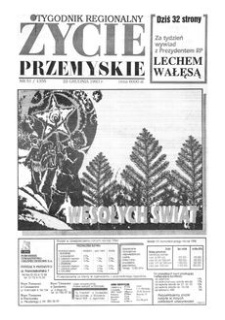 Życie Przemyskie : tygodnik regionalny. 1993, R. 27, nr 51 (1355) (22 grudnia)